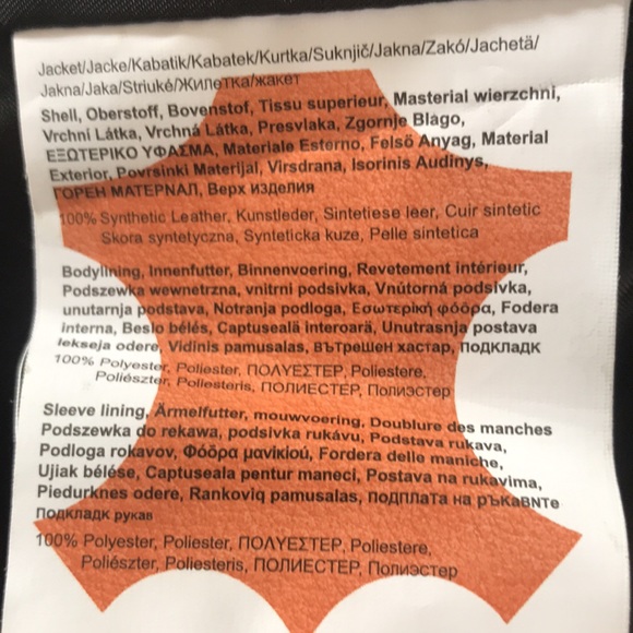 NWOT Sputer synthetic leather 3 button coat.  Sz’s L and 3XL (sku A) - Picture 10 of 10